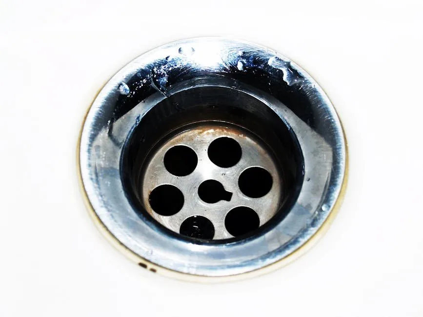 Kitchen sink drain ready for holiday cooking