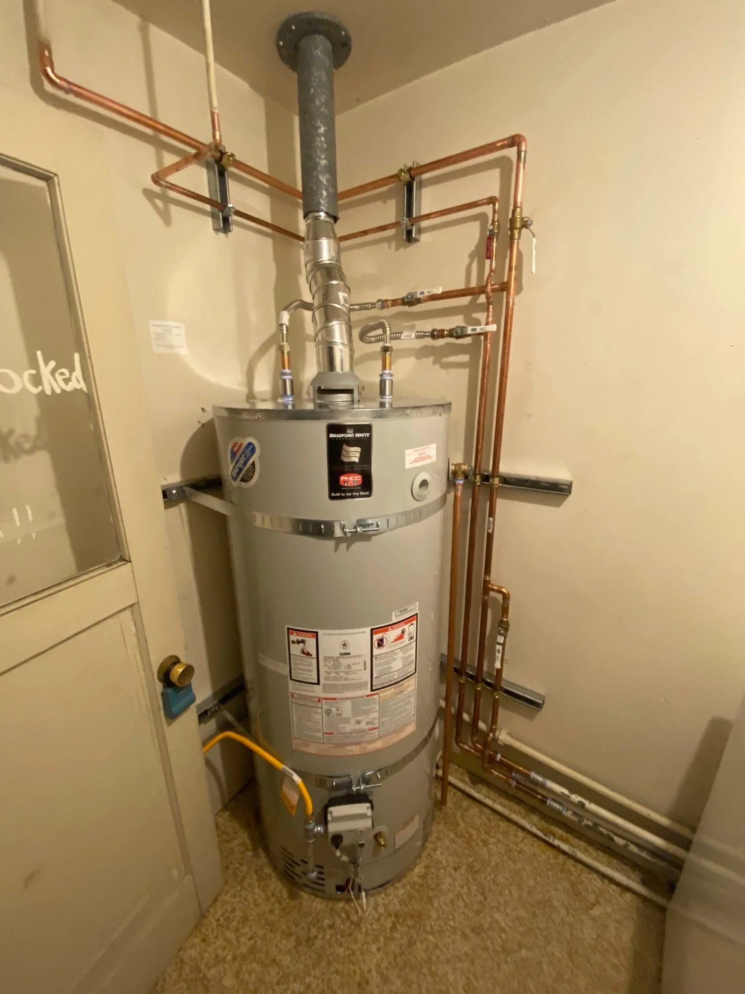 Water heater in a home