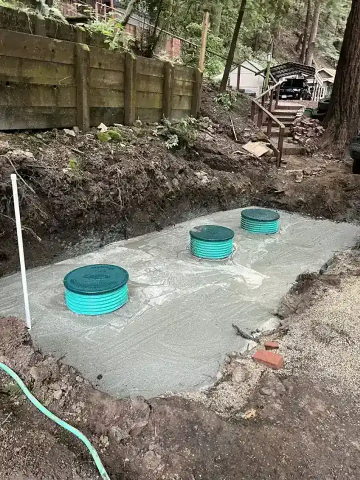 Recent Wade's Plumbing & Septic work on a Santa Cruz County property